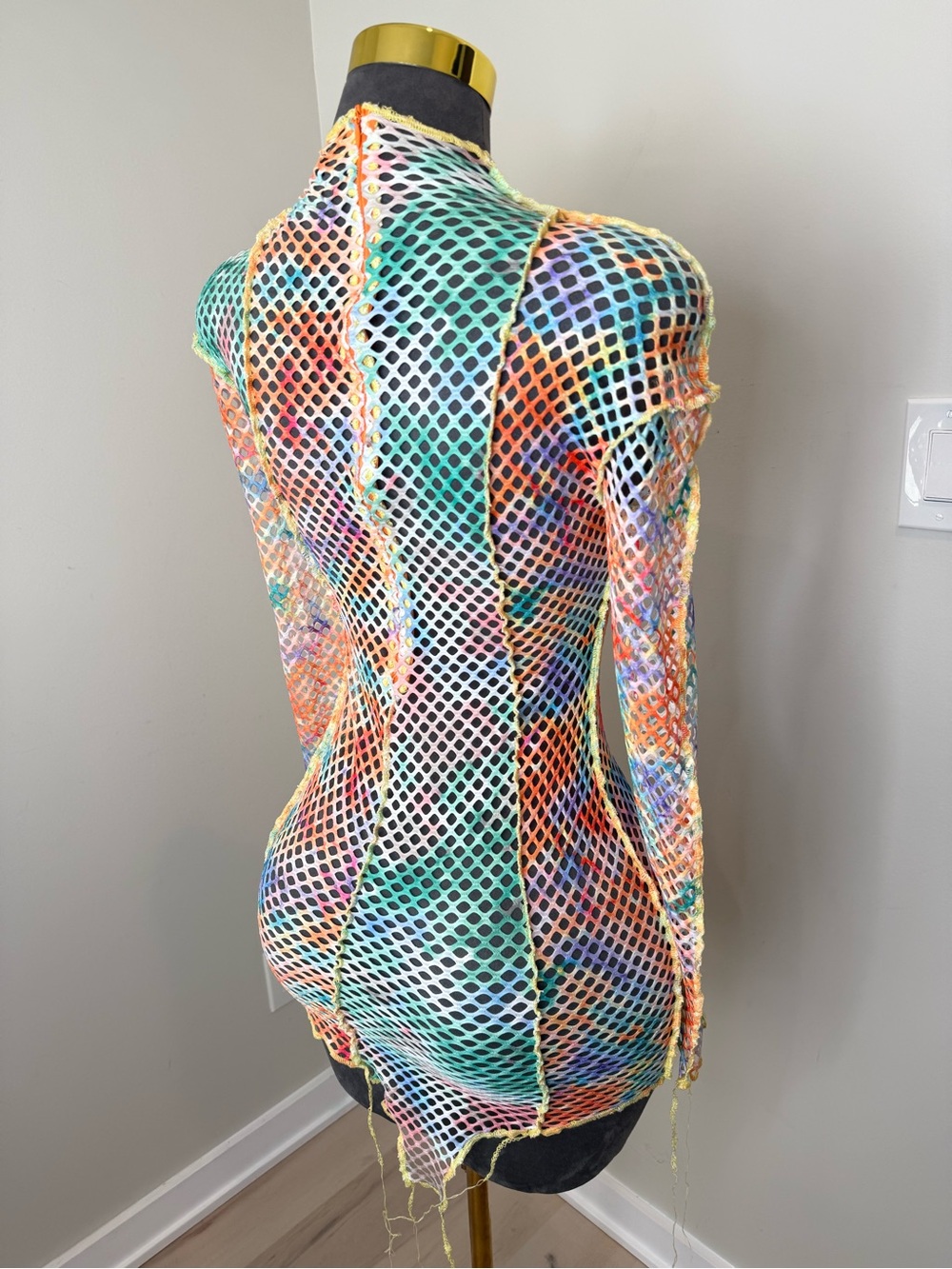 Colorful Fishnet Dress - Picture 9 of 16